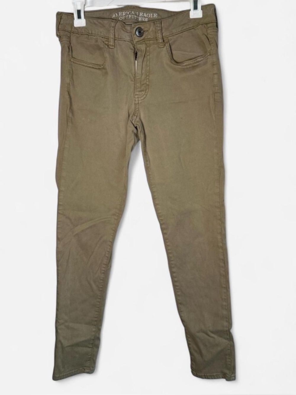 American Eagle Jegging Pants - Size 8 - Khaki Stretch Skinny Jegging Mid Rise